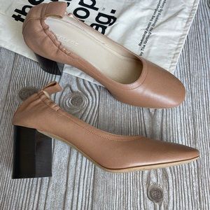 Everlane The Day High Heel in Pecan Stacked